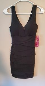Black bodycon dress